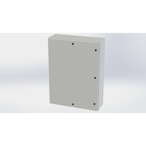 1/4 Turn Latch Electrical Enclosures, 48 in H, 12 in D, 36 in W, NEMA 3R, 4, 12, 13, Carbon Steel